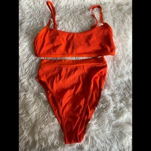 L☆Space- Neon Orange Bikini